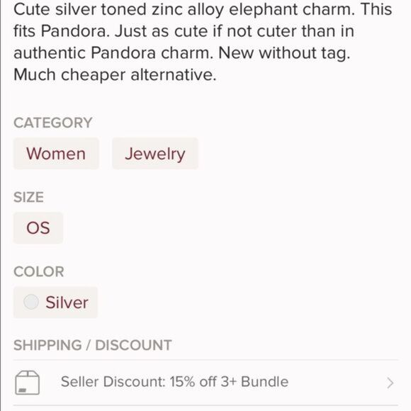 Elephant charm  - Picture 4 of 4